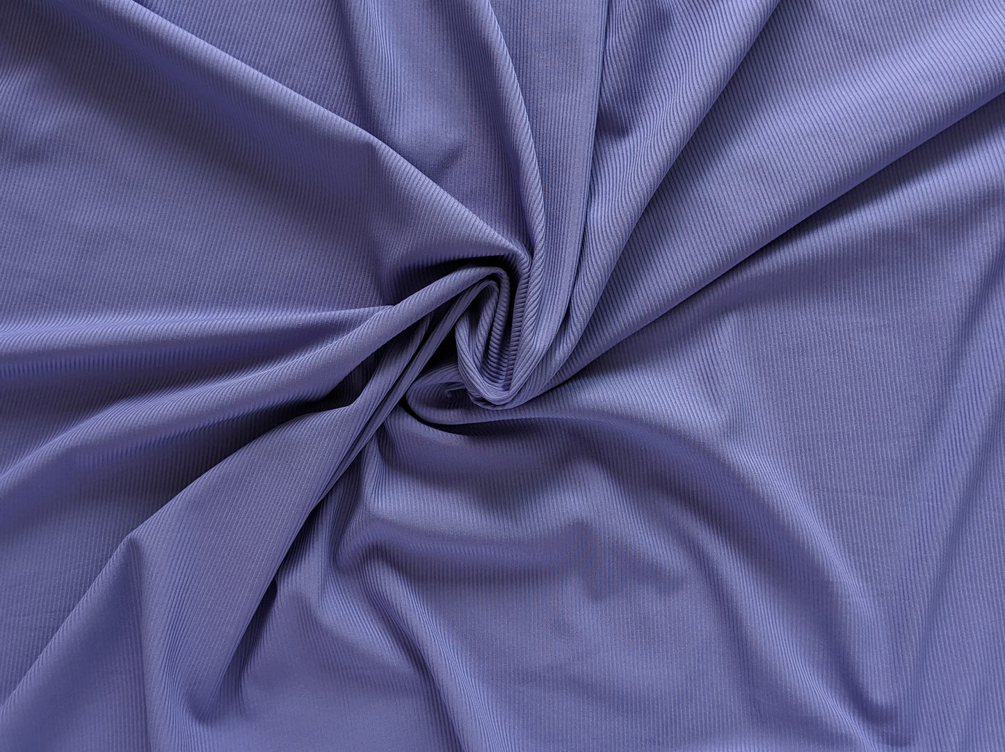 Maille lycra côtelée eco-yarn Lavande - coupon
