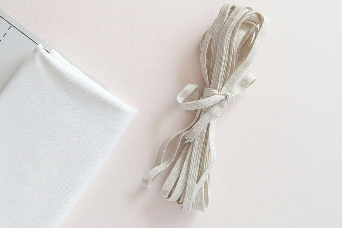 Elastique coton bio + caoutchouc naturel