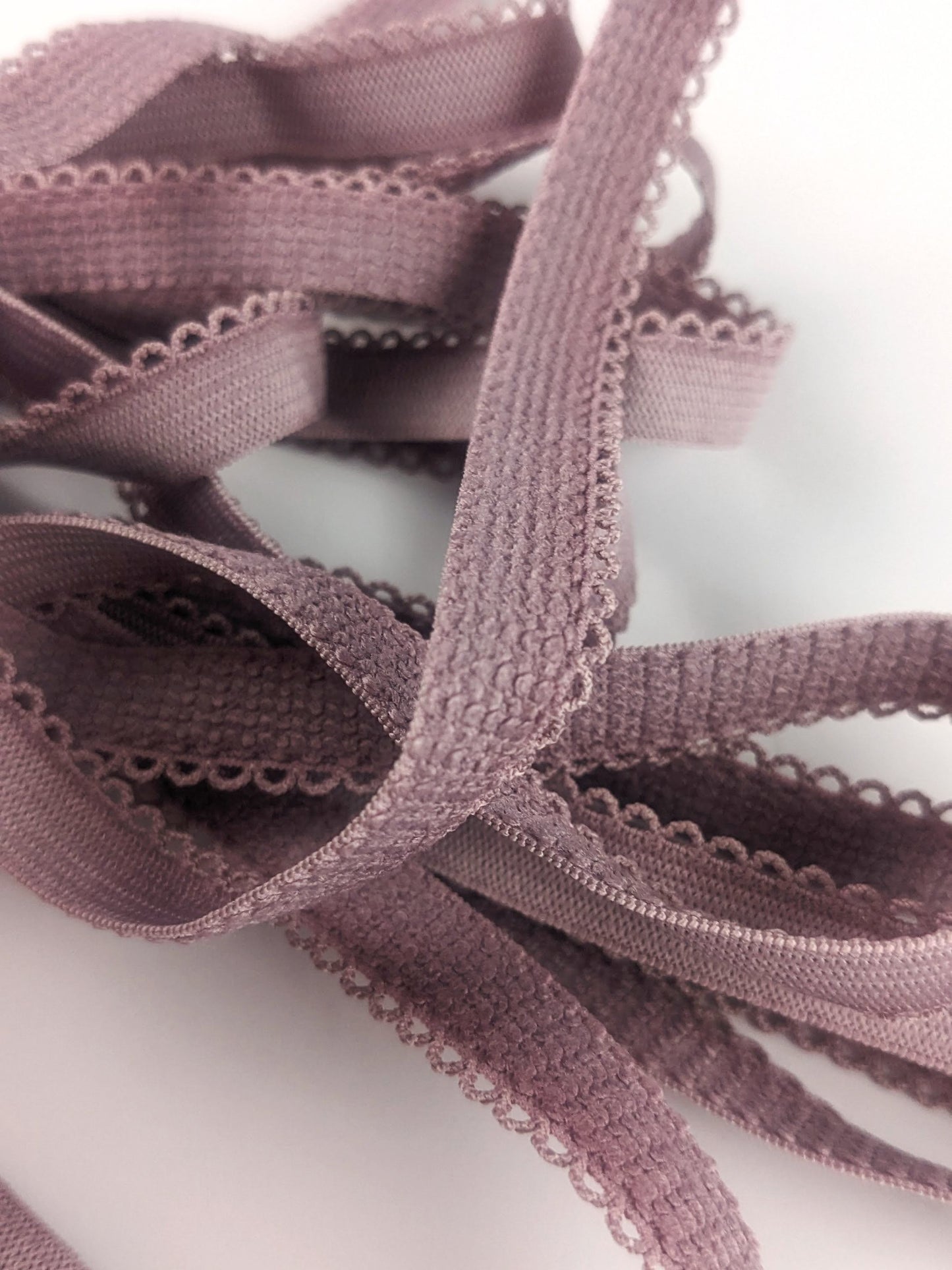 Coupon élastique parme (500 cm)