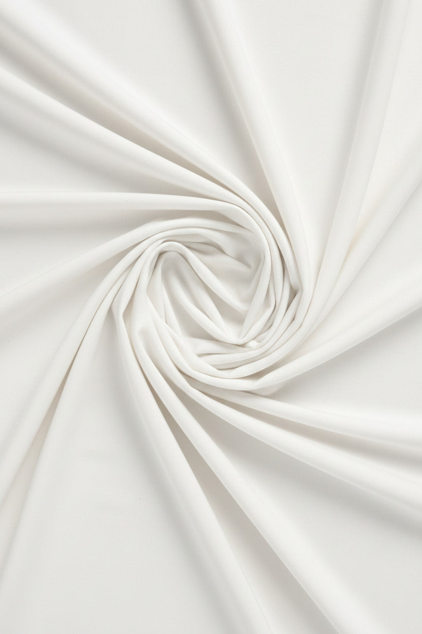 Coupon maille microfibre blanche