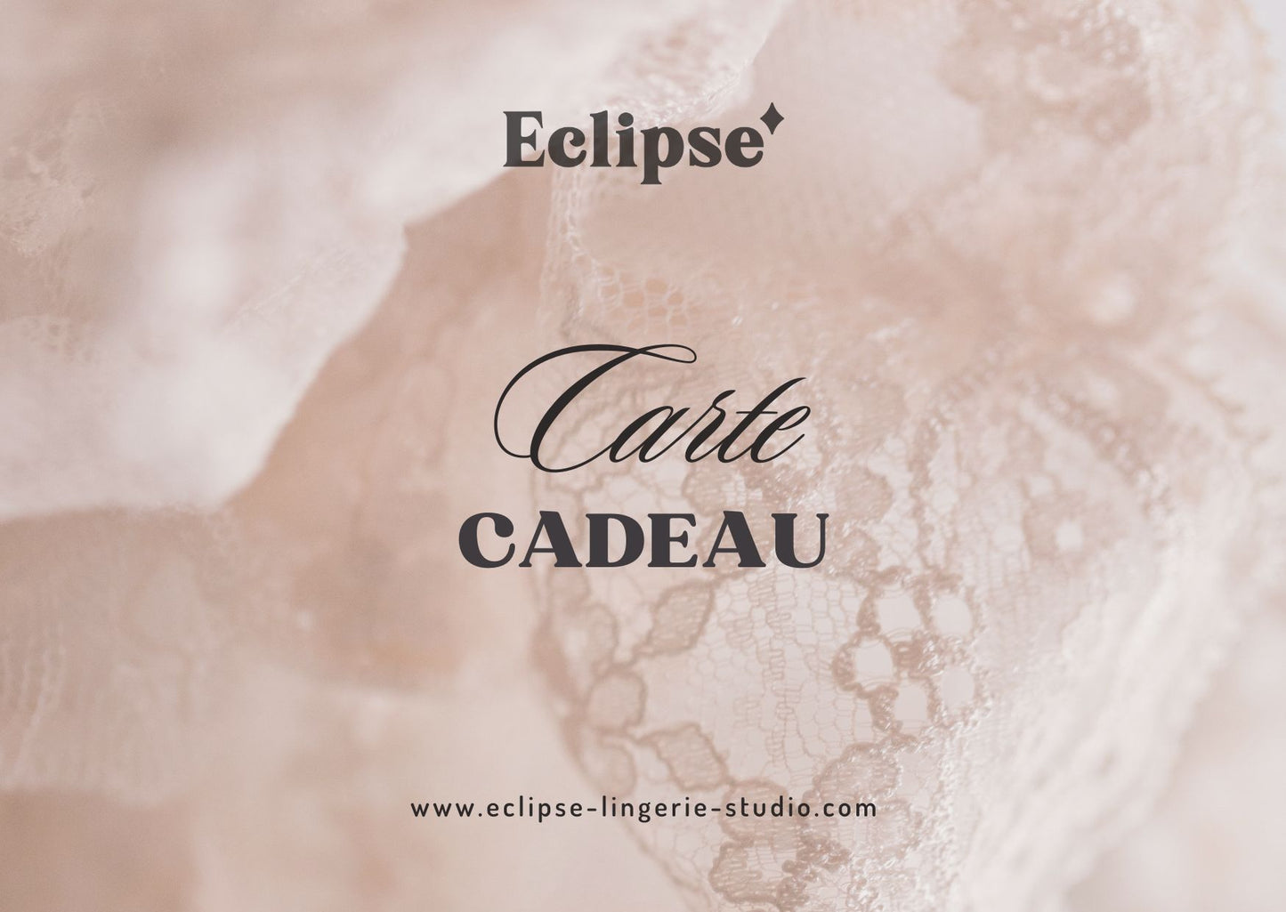 Carte cadeau pour un atelier lingerie