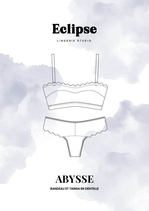 Abysse, l'ensemble bandeau et tanga en dentelle