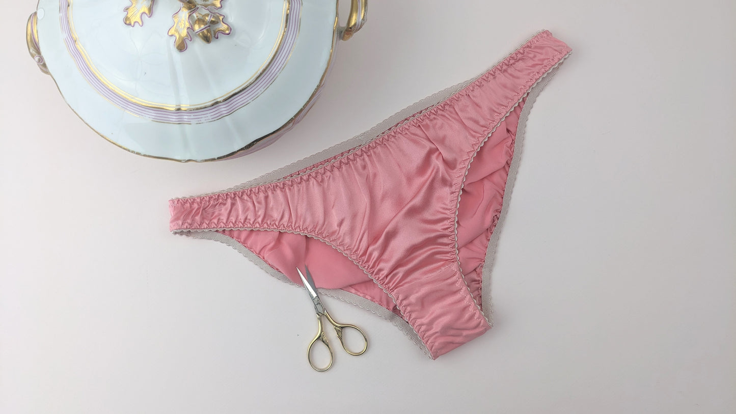 Kit lingerie Antipode en soie rose