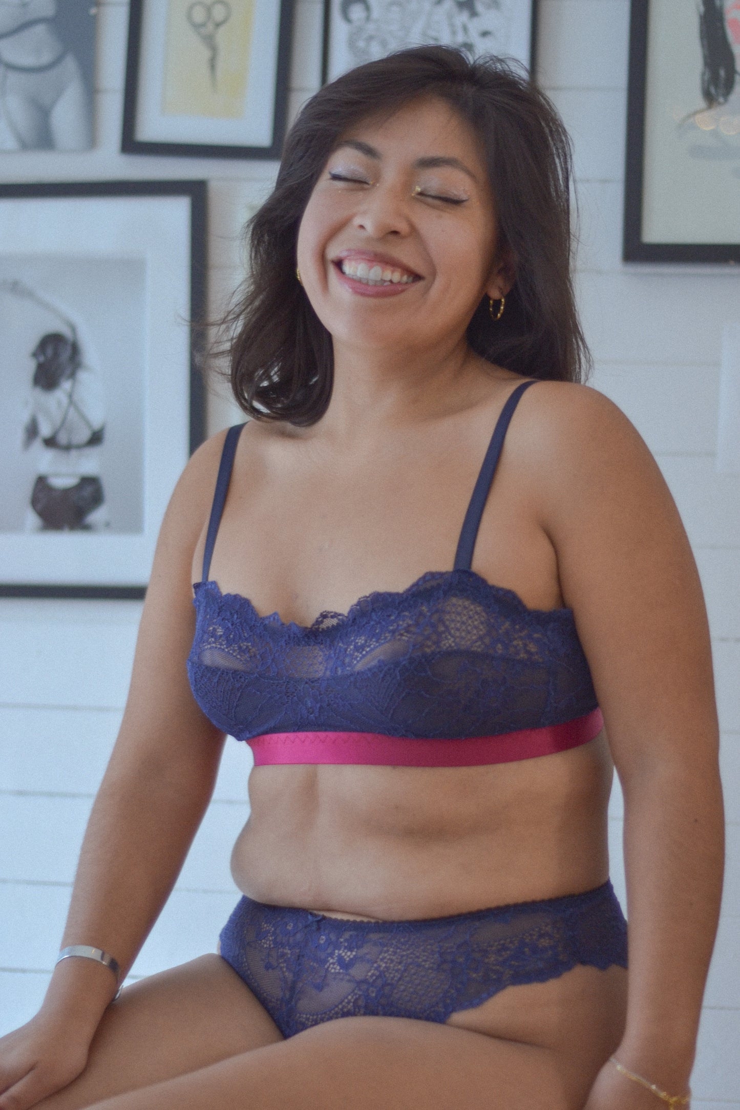 Abysse, l'ensemble bandeau et tanga en dentelle