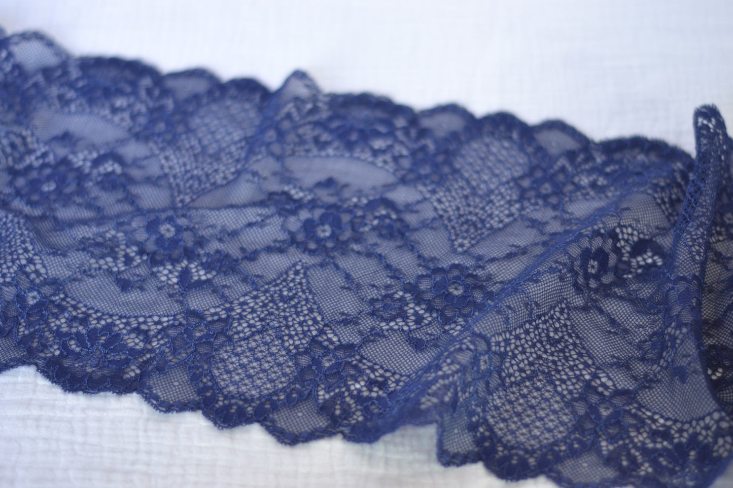 Kit Abysse en dentelle bleue marine