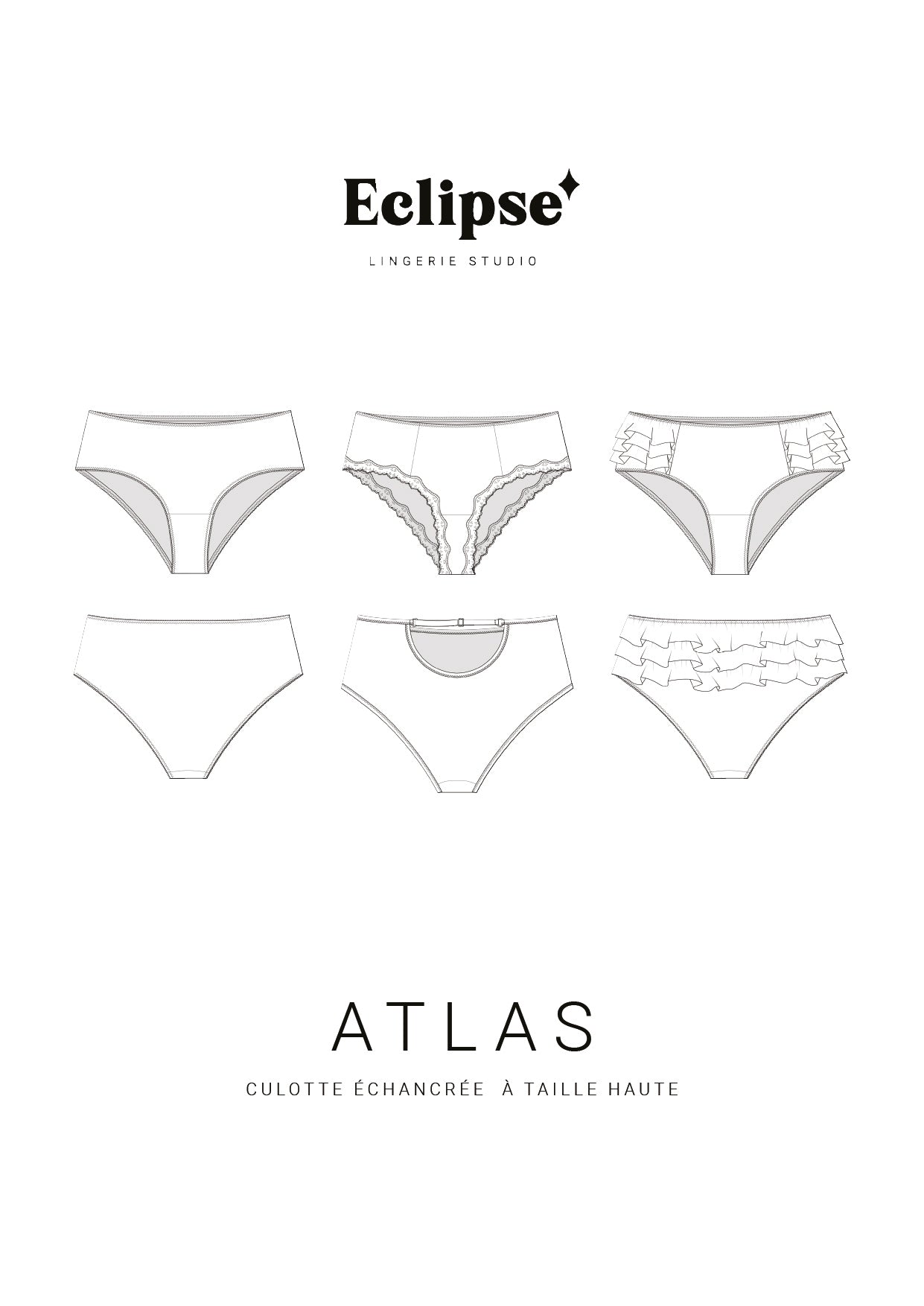 Atlas, la culotte échancrée à taille haute