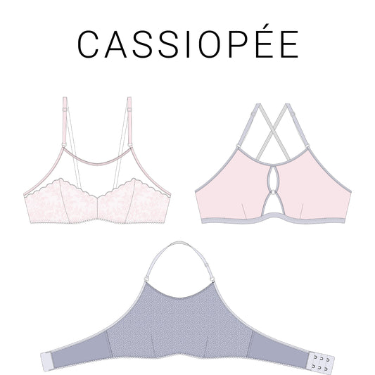 Cassiopée, the halter neck bralette (french only) 