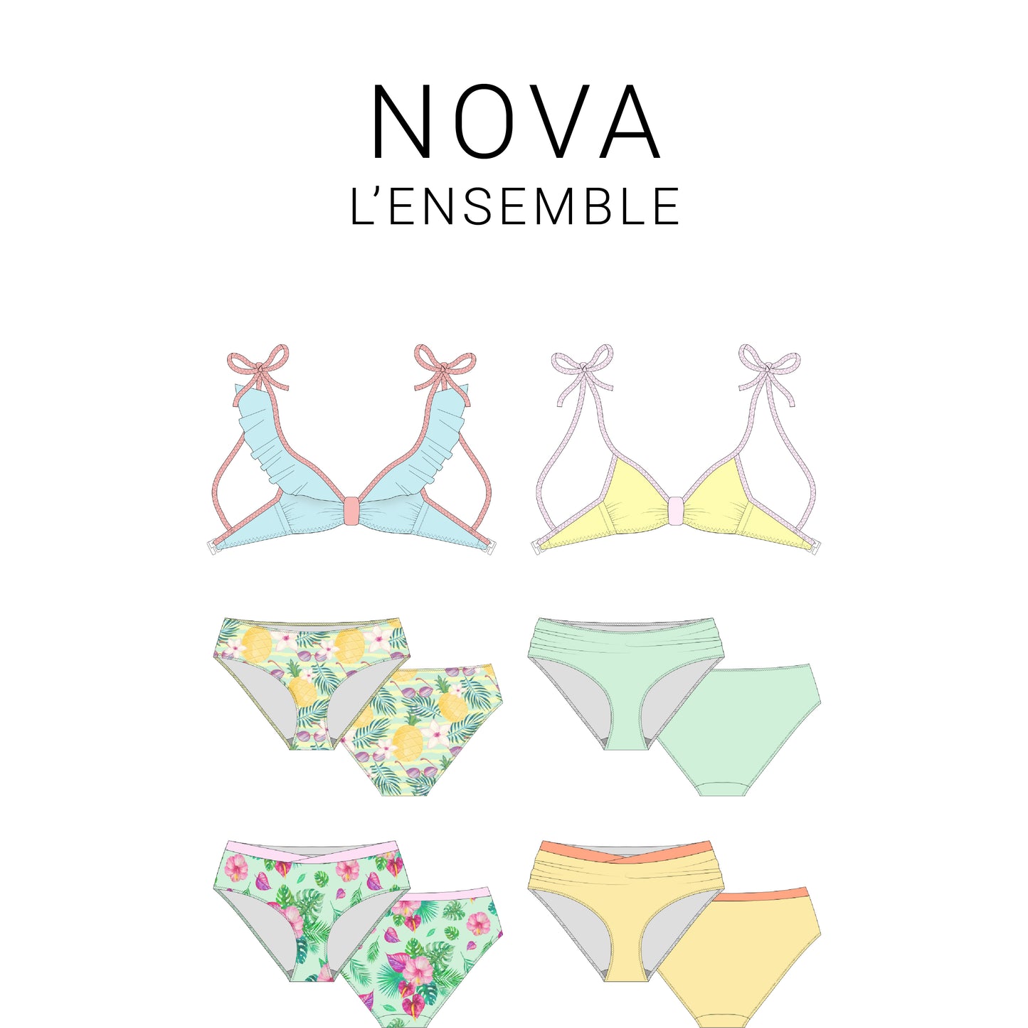 Ensemble Nova, le maillot de bain à volants